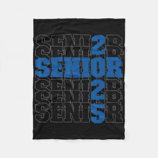 Zurück zur Schule6 Senior 2025 Fleecedecke (Vorderseite)