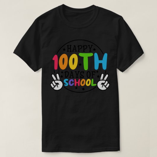 Zurück zur Schule 100 Schultag (356) T-Shirt (Design vorne)
