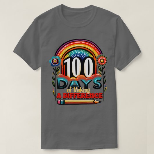 Zurück zur Schule 100 Schultag (372) T-Shirt (Design vorne)