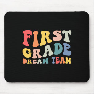 Zurück zur Schule 1. Klasse Dream Team Groovy Lehr Mousepad