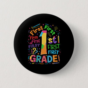 Zurück zur Schule 1. Klasse Team-Typografie Schüle Button