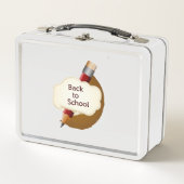 Zurück zur Schule 2023: Schärfen Sie Ihre Stifte! Metall Brotdose (Vorderseite)
