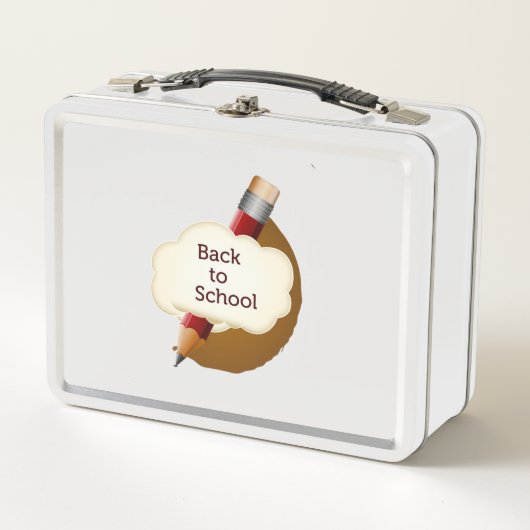 Zurück zur Schule 2023: Schärfen Sie Ihre Stifte! Metall Brotdose (Vorderseite)