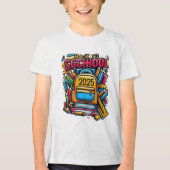 Zurück zur Schule 2025 - Funny & Motivierend Stude Tri-Blend Shirt (Vorderseite)
