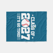Zurück zur Schule 2027 Baseball 2027 Fleecedecke (Vorderseite (Horizontal))