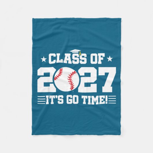 Zurück zur Schule 2027 Baseball 2027 Fleecedecke (Vorderseite)