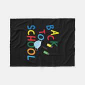 Zurück zur Schule 2 Fleecedecke (Vorderseite (Horizontal))