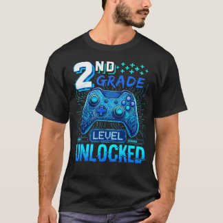 Zurück zur Schule 2. Klasse Erster Tag Level freig T-Shirt