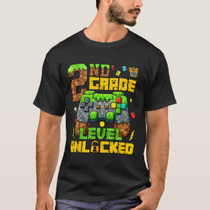 Zurück zur Schule 2. Klasse Gamer Erster Tag Zweit T-Shirt