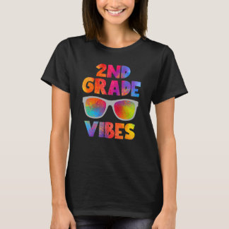 Zurück zur Schule 2. Klasse Vibes Kinder Lehrerin  T-Shirt