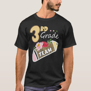 Zurück zur Schule 3. dritte Klasse Team Bleistift T-Shirt