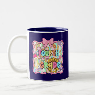 Zurück zur Schule 3. Klasse Dritte Klasse Vornehm Zweifarbige Tasse