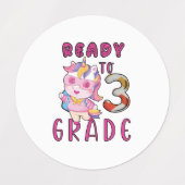 Zurück zur Schule, 3. Klasse Etiketten (Design 1)