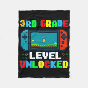 Zurück zur Schule 3. Klasse freigeschaltet Gamer K Fleecedecke