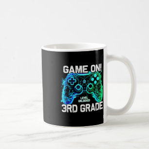 Zurück zur Schule 3. Klasse Jungen Gamer Erster Sc Kaffeetasse