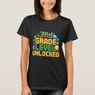 Zurück zur Schule 3. Klasse Jungen Gamer Erster Ta T-Shirt