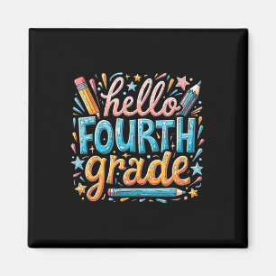 Zurück zur Schule 4. Klasse Set Magnet