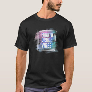 Zurück zur Schule 4. Klasse Vibes Erster Schultag T-Shirt
