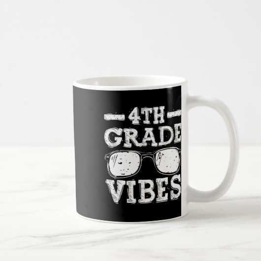 Zurück zur Schule 4. Klasse Vibes Kaffeetasse (Rechts)