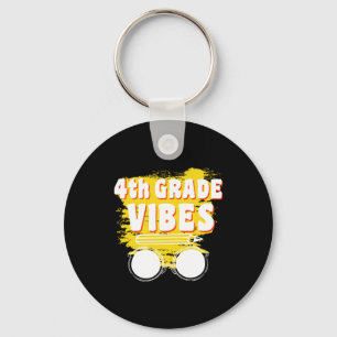 Zurück zur Schule 4. Klasse Vibes Shirt Erster Tag Schlüsselanhänger