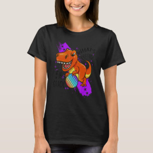 Zurück zur Schule 5. Klasse Dinosaurier Pop It Fid T-Shirt