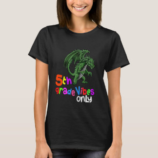 Zurück zur Schule 5. Klasse Drache Lover Mania 1st T-Shirt