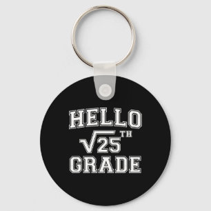 Zurück zur Schule 5. Klasse Mathematik Lehrer Plat Schlüsselanhänger