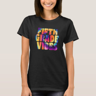 Zurück zur Schule 5. Klasse Vibes Erster Tag Lehre T-Shirt