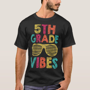 Zurück zur Schule 5. Klasse Vibes Fünfte Klasse Le T-Shirt