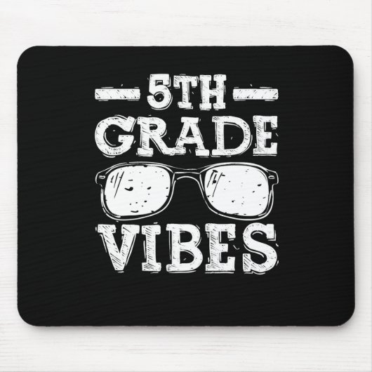 Zurück zur Schule 5. Klasse Vibes Mousepad (Vorne)