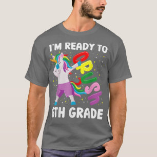 Zurück zur Schule 6. Grade Dabbing Einhorn Girls T-Shirt