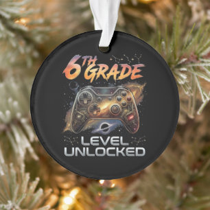 Zurück zur Schule 6. Klasse Jungen Erster Schultag Ornament