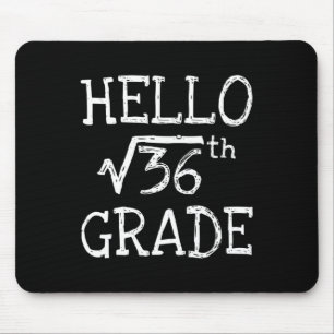 Zurück zur Schule 6. Klasse Quadratwurzel von 36 M Mousepad