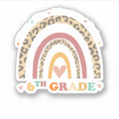 Zurück zur Schule 6. Klasse, wo das Abenteuer begi Aufkleber (Vorderseite)