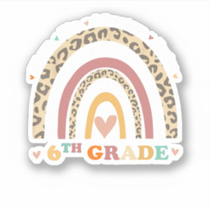 Zurück zur Schule 6. Klasse, wo das Abenteuer begi Aufkleber