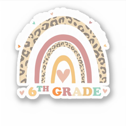 Zurück zur Schule 6. Klasse, wo das Abenteuer begi Aufkleber (Vorderseite)