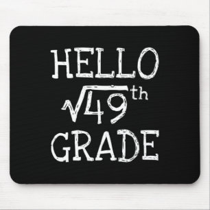 Zurück zur Schule 7. Klasse Quadratwurzel von 49 M Mousepad