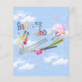 Zurück zur Schule ABC wiederholt Design Case für d Flyer (Hinten)