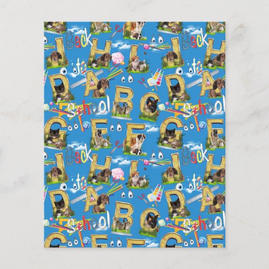 Zurück zur Schule ABC wiederholt Design Case für d Flyer (Vorne)