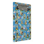 Zurück zur Schule ABC Wiederholung des Designs Mini Klemmbrett (Schrägansicht)