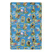 Zurück zur Schule ABC Wiederholung des Designs Mini Klemmbrett (Rückseite)