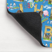 Zurück zur Schule ABC Wiederholung des Designs Mousepad (Ecke)