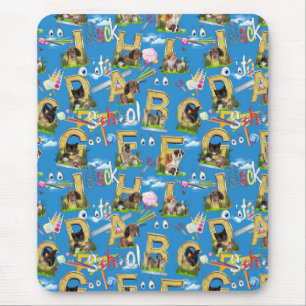 Zurück zur Schule ABC Wiederholung des Designs Mousepad