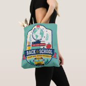 Zurück zur Schule-Abzeichen-Design Tasche (Von Nahem)
