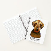 Zurück zur Schule Airedale Terrier Notebook Notizblock (Innenseite)