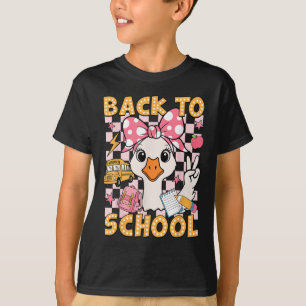 Zurück zur Schule Albern Gänse ersten Tag Scho T-Shirt