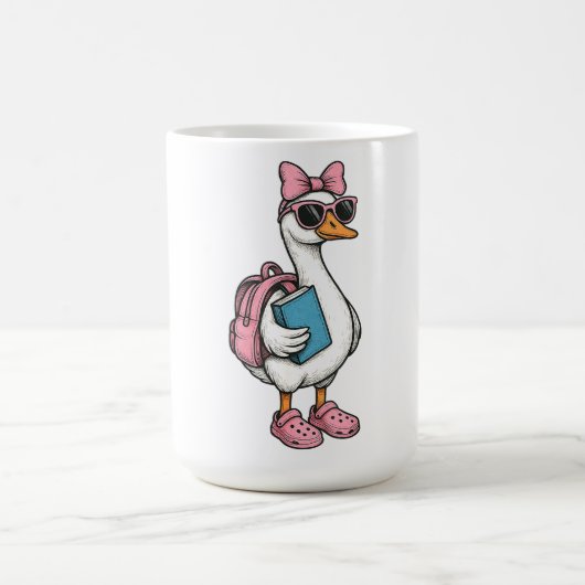 Zurück zur Schule Alberne Gänseheien Kinder Kaffeetasse (Mittel)