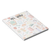 Zurück zur Schule als Personalisiert Notizblock (angewinkelt)