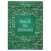 "Zurück zur Schule" an Bord Klemmbrett (Rückseite)
