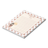 Zurück zur Schule Anime Kawaii Notepad Notizblock (Rotiert)